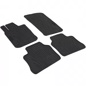 Car Rubber Floor Mats Black Premium Set for Porsche Panamera 970 2009-2016