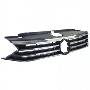 Kühlergrill schwarz mit Chromleisten, geeignet für VW Passat B8 3G Pre-Facelift 2014-2019-image-6200465