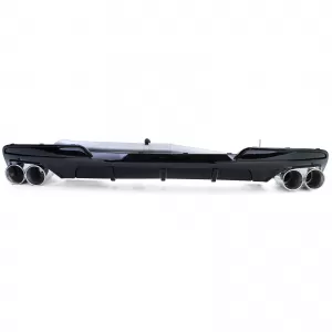 Diffusore posteriore lucido + conversione a doppio terminale adatta per BMW F10 F11 520 525 528 530-image-6200484