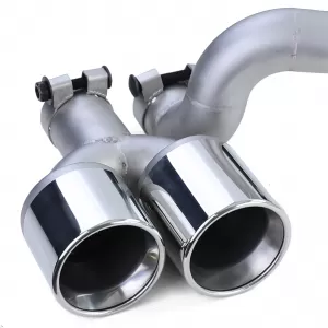 Diffusore posteriore lucido + conversione a doppio terminale adatta per BMW F10 F11 520 525 528 530-image-6200488