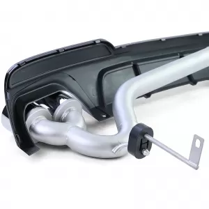 Diffusore posteriore lucido + conversione a doppio terminale adatta per BMW F10 F11 520 525 528 530-image-6200490