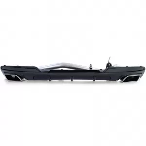 Diffusore posteriore lucido + conversione terminale duplex V8 adatta per BMW F10 F11 520 525 530-image-6200497
