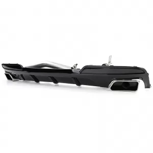 Diffusore posteriore lucido + conversione terminale duplex V8 adatta per BMW F10 F11 520 525 530-image-6200498