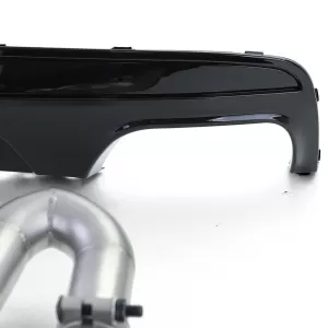 Diffusore posteriore lucido + conversione terminale duplex V8 adatta per BMW F10 F11 520 525 530-image-6200502