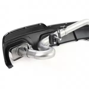 Diffusore posteriore lucido + conversione terminale duplex V8 adatta per BMW F10 F11 520 525 530-image-6200504