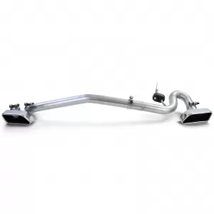 Diffusore posteriore lucido + conversione terminale duplex V8 adatta per BMW F10 F11 520 525 530-image-6200505