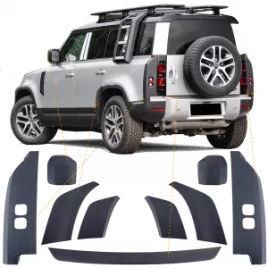 image-17-Offroad küszöbvédő burkolat fekete Land Rover Defender L663 110 2019-től