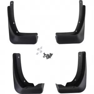 Mud flap set front and rear black for VW Arteon 3H from 2017