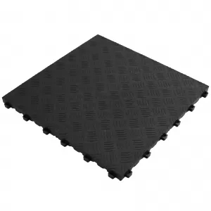 image-27-RAMROXX Checker Plate Performance Floor Tile Garage Floor Floor Black 40x40cm