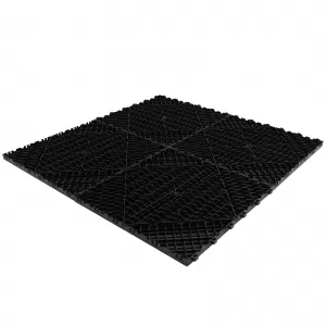 Placă de performanță RAMROXX Checker Plate pentru podea de garaj, neagră, 40x40cm-image-6200637