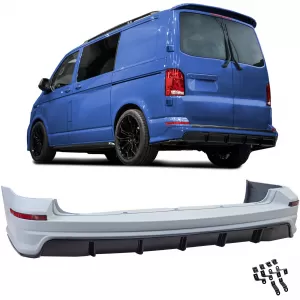 image-18-Performance hátsó lökhárító + diffúzor VW Bus T6 + 6.1 dupla ajtós modellhez