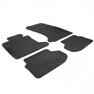Car Rubber Floor Mats Black Premium Set for 5 Series BMW F10 Sedan F11 Touring