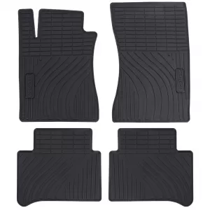 Car Rubber Floor Mats Black Premium Set for Mercedes E-Class W211 S211 02-09