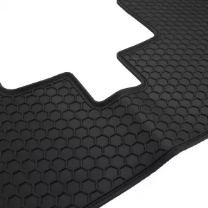 Car Rubber Floor Mats Black Premium Set for Dacia Duster I 10-18