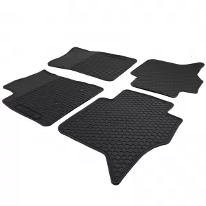 Car Rubber Floor Mats Black Premium Set for Mitsubishi Pajero 4 2007-2022