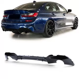 Rear diffuser Performance gloss black suitable for 3 Series BMW G20 G21 318 320 330