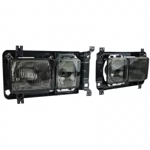 Fari rettangolari Karat Fari doppi fumo nero adatti per VW Bus T3 80-92-image-6200874