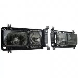 Fari rettangolari Karat Fari doppi fumo nero adatti per VW Bus T3 80-92-image-6200877