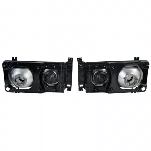 Fari rettangolari Karat Fari doppi fumo nero adatti per VW Bus T3 80-92-image-6200878