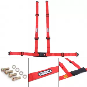 image-31-Tenzo-R Sport Gurte mit 4 Punkten, rot, mit E-Zeichen