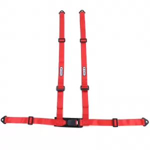 Tenzo-R Sport Harness Belt 4 Point Red with E Mark