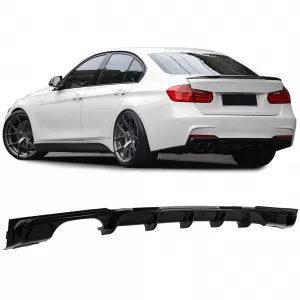 image-15-Performance diffúzor fényes fekete BMW F30 F31 320 325 328 330 335 modellekhez