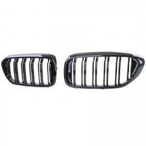 Double slat kidney grille Performance gloss black for 5 Series BMW G30 G31 2017-2020
