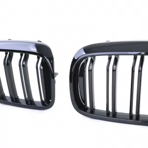 Double slat kidney grille Performance gloss black for 5 Series BMW G30 G31 2017-2020