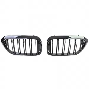 Double slat kidney grille Performance gloss black for 5 Series BMW G30 G31 2017-2020