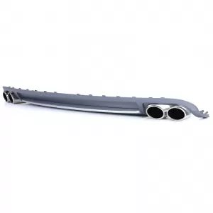 Insert diffusore posteriore sportivo con set di terminali di scarico adatto per Audi A4 B8 Sedan Avant 07-11-image-6200976