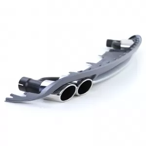 Insert diffusore posteriore sportivo con set di terminali di scarico adatto per Audi A4 B8 Sedan Avant 07-11-image-6200977