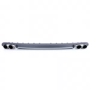 Insert diffusore posteriore sportivo con set di terminali di scarico adatto per Audi A4 B8 Sedan Avant 07-11-image-6200978