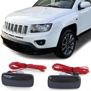 LED lightbar side indicator black for Jeep Patriot Compass 07-17 Commander