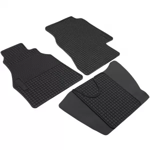 Car Rubber Floor Mats Black Premium Set for Mercedes Sprinter W901-905 95-06
