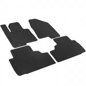Car Rubber Floor Mats Black Premium Set for Hyundai ix35 2009-2015