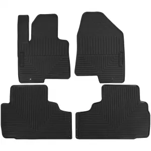 Car Rubber Floor Mats Black Premium Set for Hyundai ix35 2009-2015