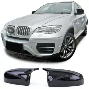 image-60-Replacement mirror caps sport look gloss black suitable for BMW X5 E70 X6 E71