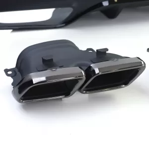 Diffusore posteriore sportivo + doppie uscite di scarico nere per Mercedes GLE Coupe C292-image-6201077