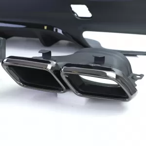 Diffusore posteriore sportivo + doppie uscite di scarico nere per Mercedes GLE Coupe C292-image-6201078