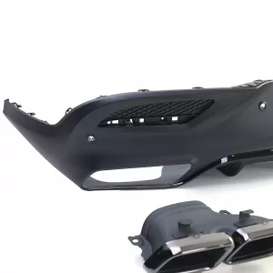Diffusore posteriore sportivo + doppie uscite di scarico nere per Mercedes GLE Coupe C292-image-6201079