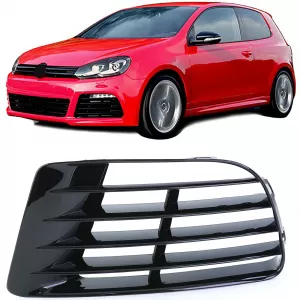 Ventilation Grille Cover Black for R20 Bumper Left for VW Golf 6 5K1 09-13