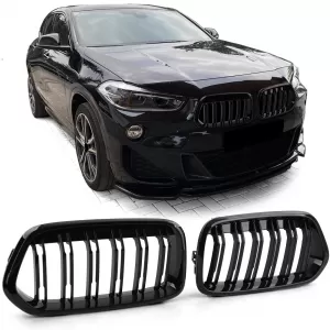Sport double-slat performance kidney grille gloss suitable for BMW X2 F39 from 18