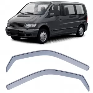 Wind deflector rain wind protection black for Mercedes V-Class Vito W638 96-03