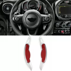 Paddle shifter extension aluminum silver fits Mini Clubman F54 Countryman F60