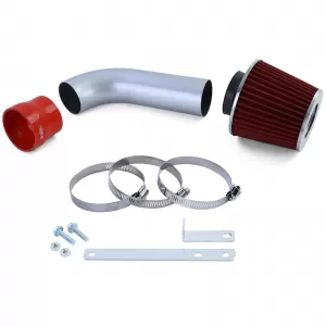 Kit de admisie cu filtru de aer sport roșu, potrivit pentru BMW Seria 5 E39 525i 528i 530i
