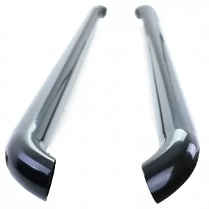 Side pipes sills stainless steel black gloss for VW T5 T6 T6.1 short wheelbase