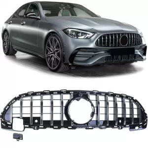 Sport grille black chrome for Mercedes C-Class W206 S206 from 21