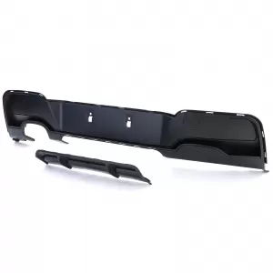 Rear diffuser Performance black matt suitable for BMW 1 Series F20 F21 120 125 11-15