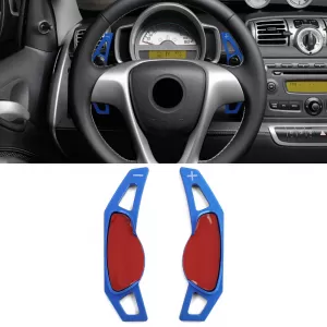 Paddle shifter extension aluminum blue for Smart ForFour 453 14-18