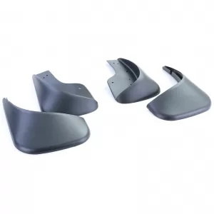 Mud flap set front and rear black for VW Touran 1 1T 03-15